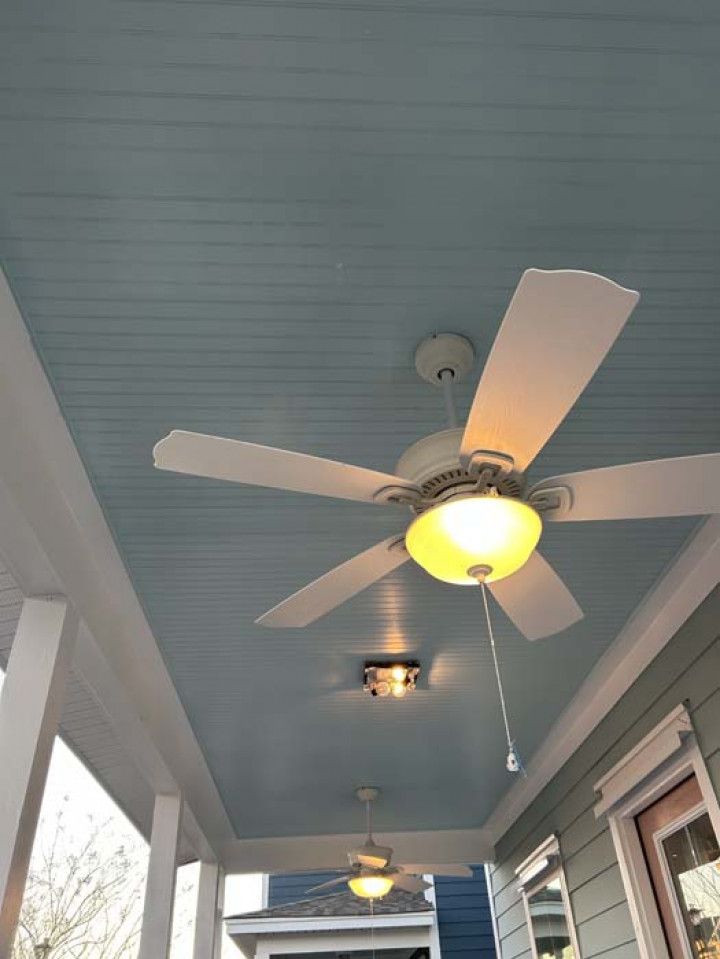 Newly installed ceiling