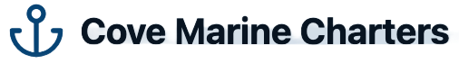 Logo for Cove Marine Charters: an anchor icon followed by the words 