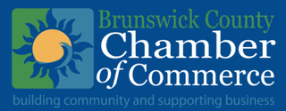 A logo for brunswick county chamber of commerce