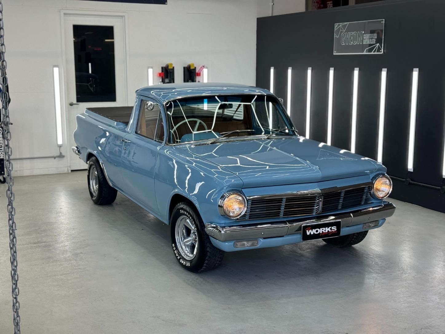 A Blue Pickup Truck Is Parked In A Garage — The Works Auto Salon In East Bendigo, VIC