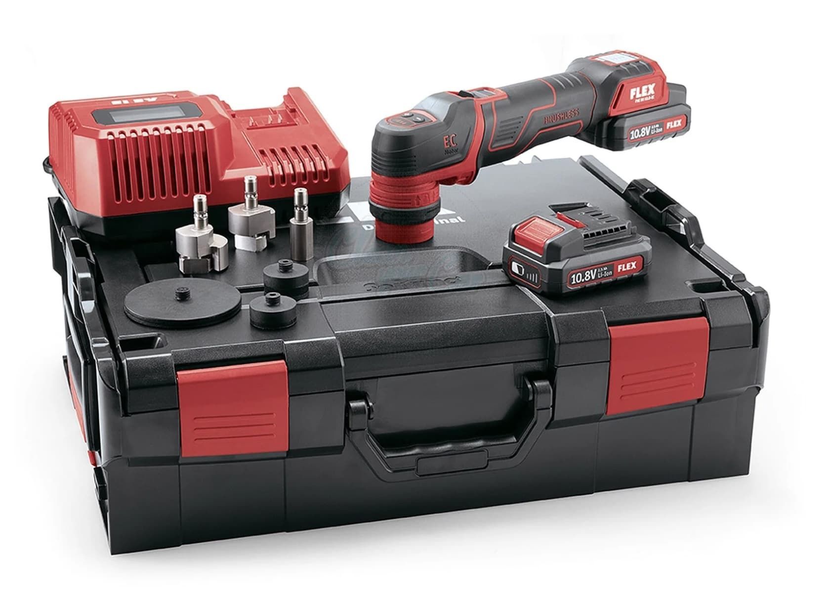 A Red And Black Cordless Tool Is Sitting On Top Of A Black Case — The Works Auto Salon In East Bendigo, VIC