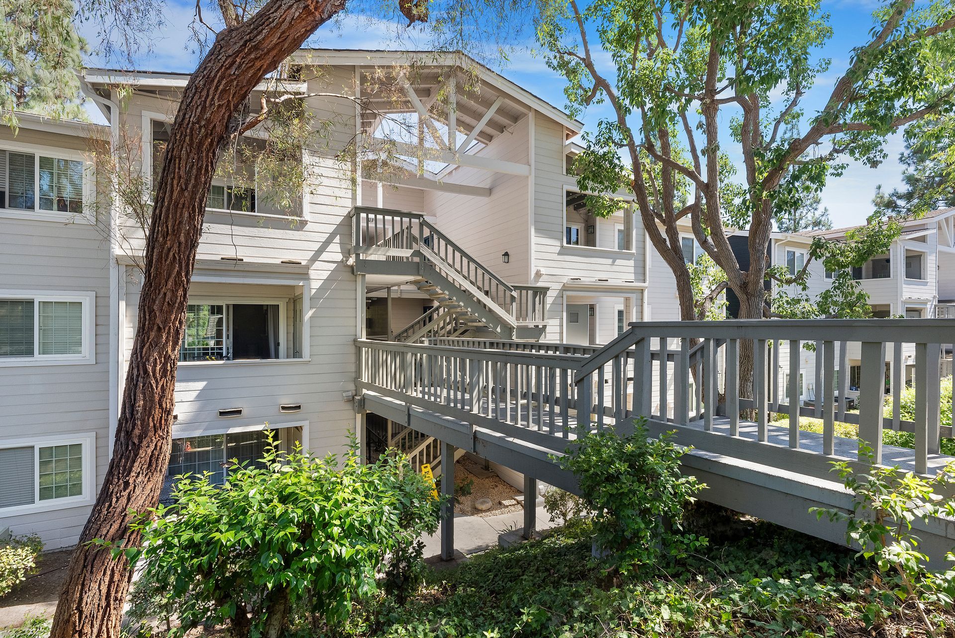 Exterior photo of Crestwood stairs and walkway