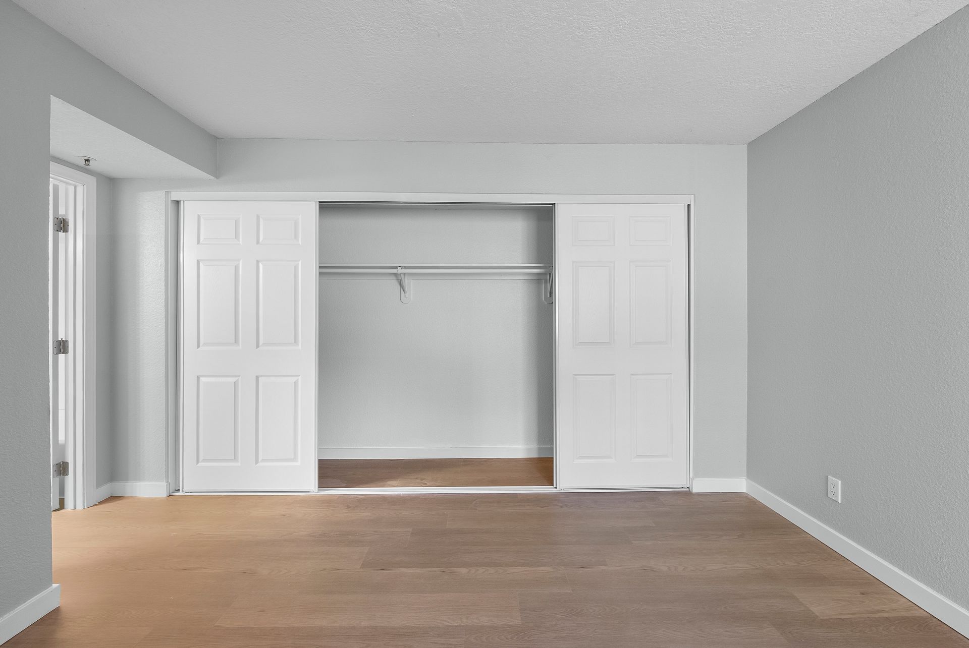 Interior apartment closet
