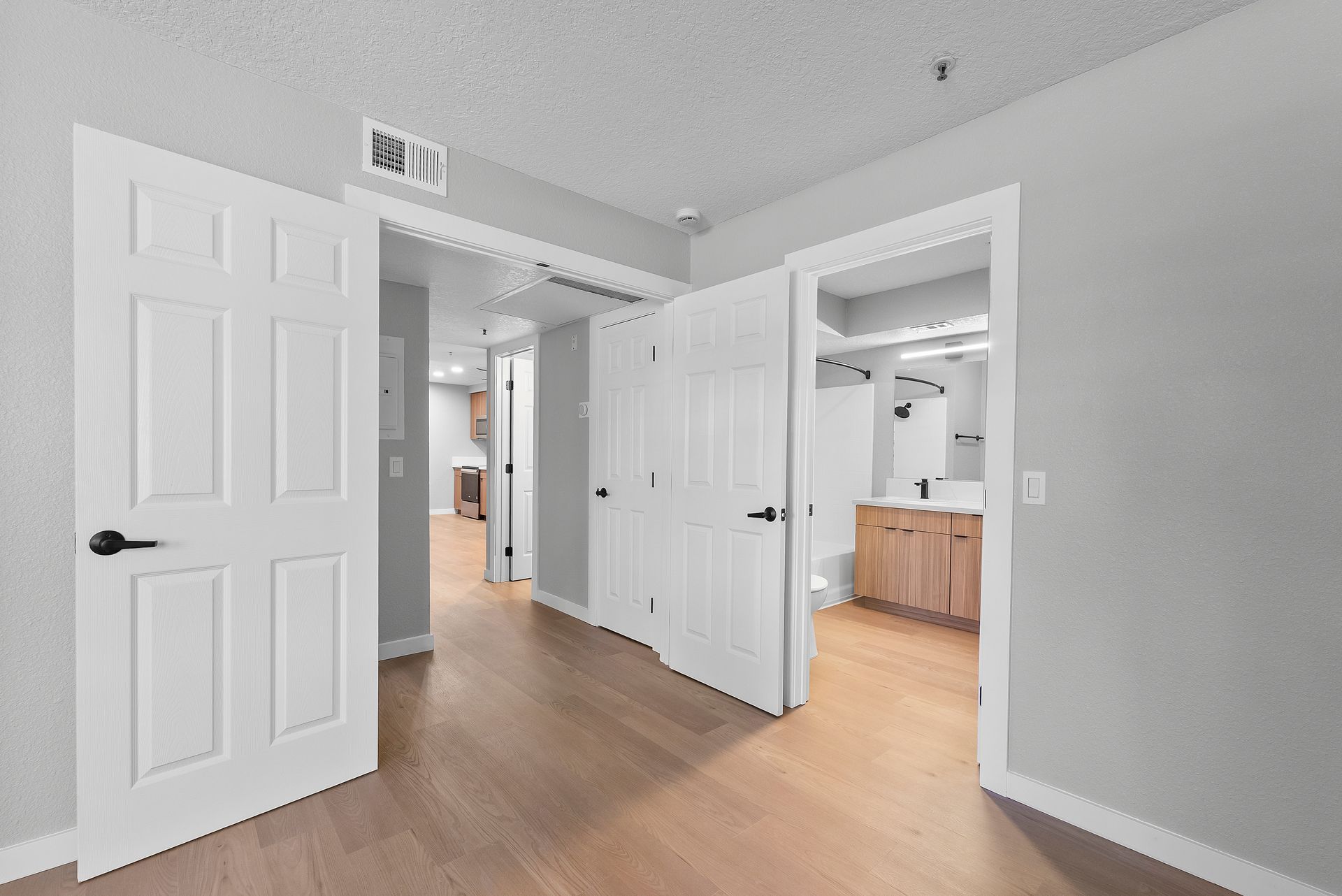 Interior apartment bedroom