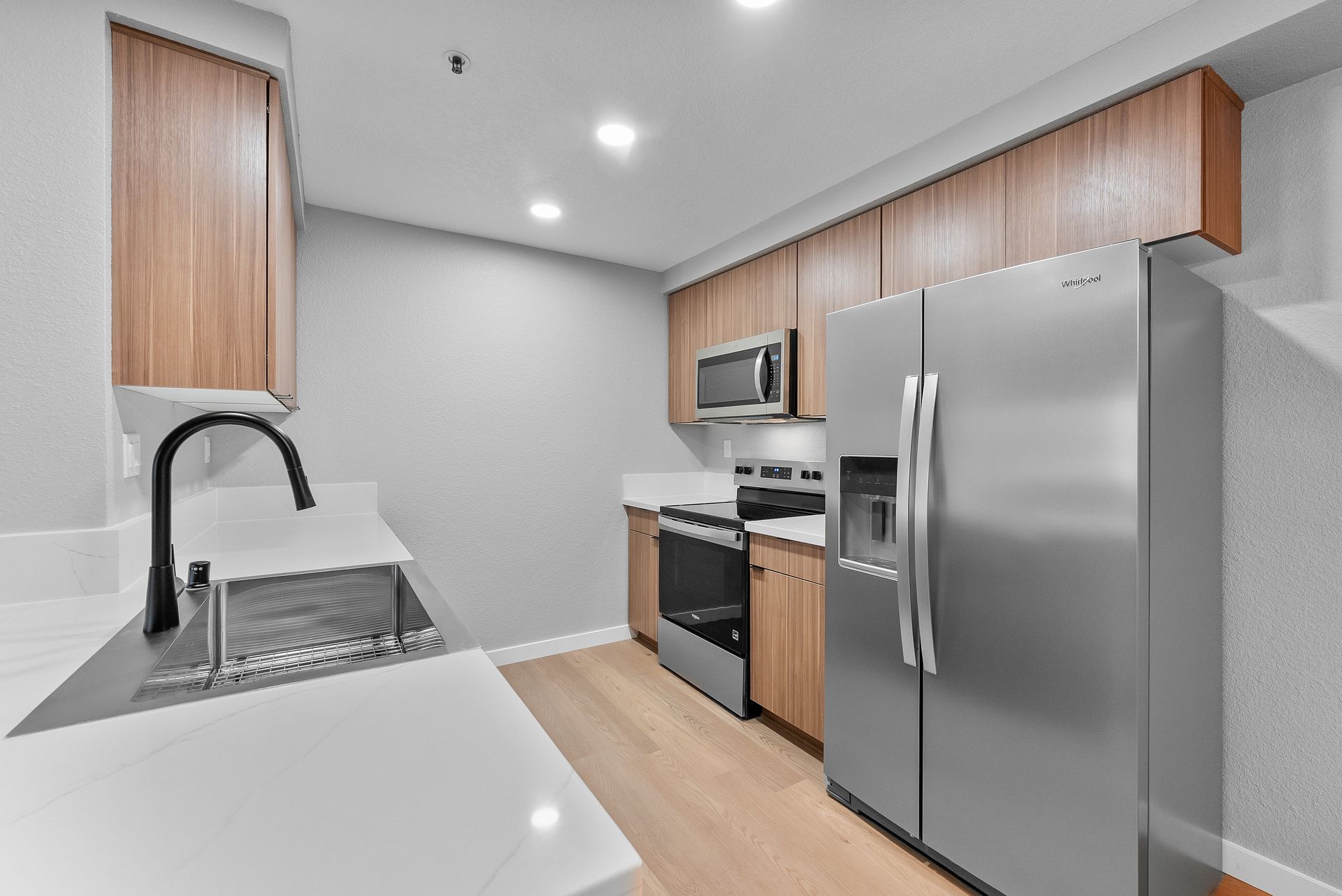 Interior apartment kitchen