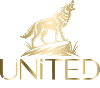 Gold wolf howling atop a gold rock, 