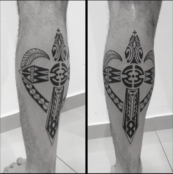 tattoo tatuagem maori tribal religiosa cruz cross
