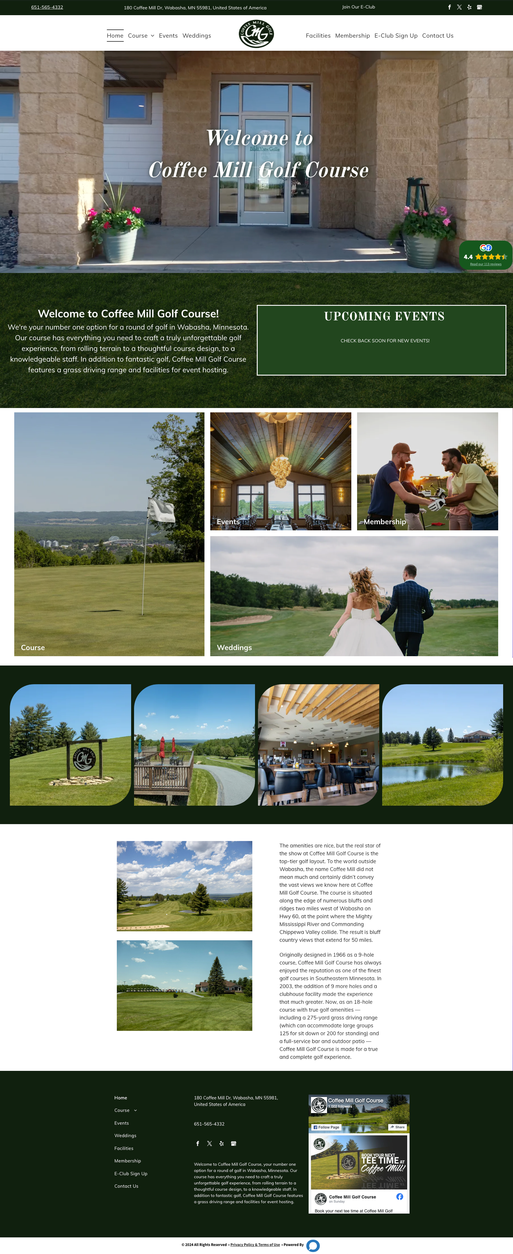 Coffee Mill Golf Course in Wasbasha, MN