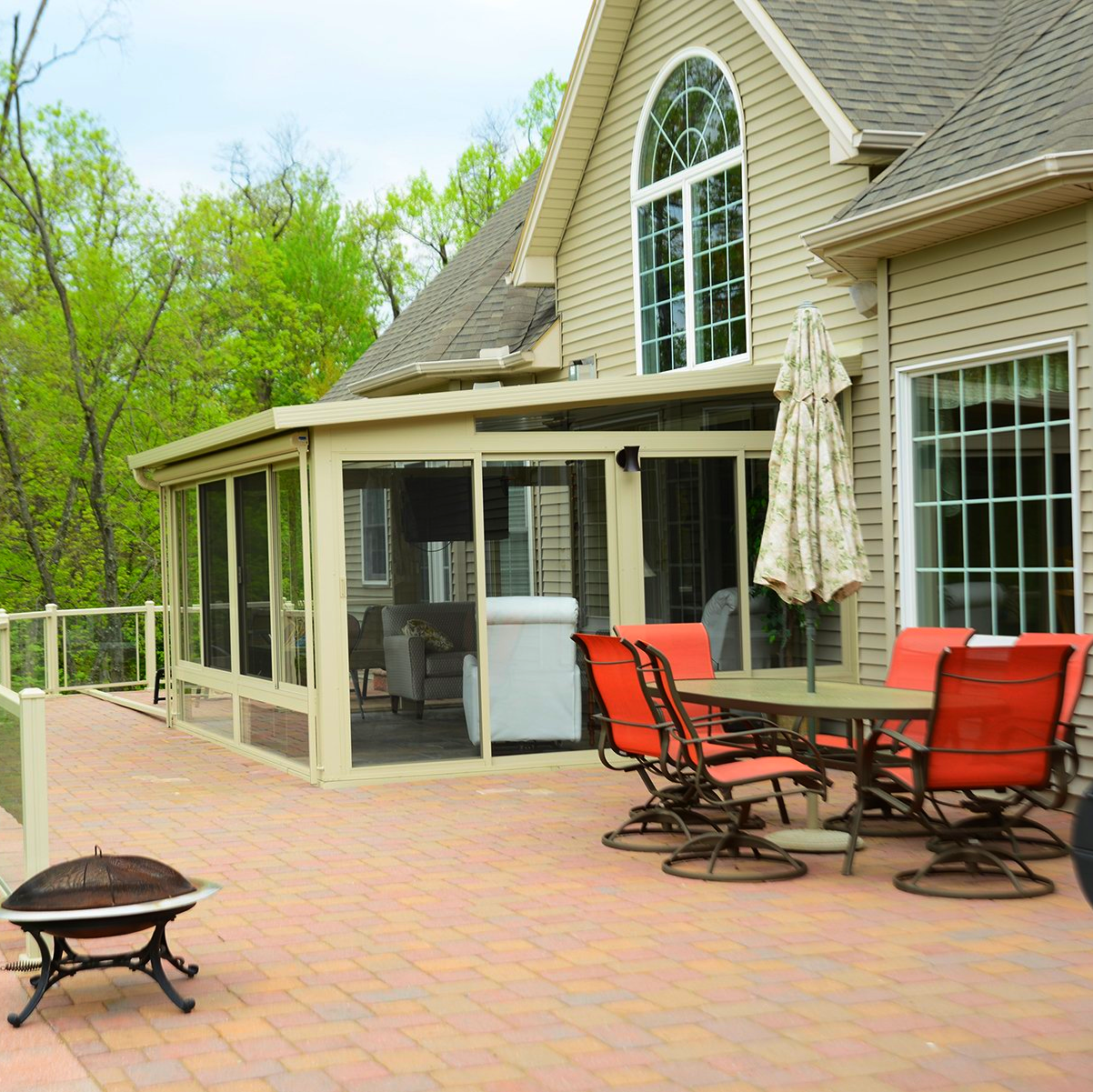 sand aluminum studio style sunroom by betterliving