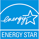 Energy Star logo: a blue background with a white star and the words
