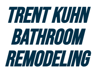 Trent kuhn bathroom remodeling logo on a white background