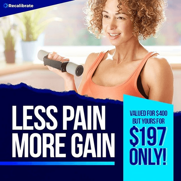 image of woman with a dumbbell to sign up for unlimited training for only $197 (normally $400)