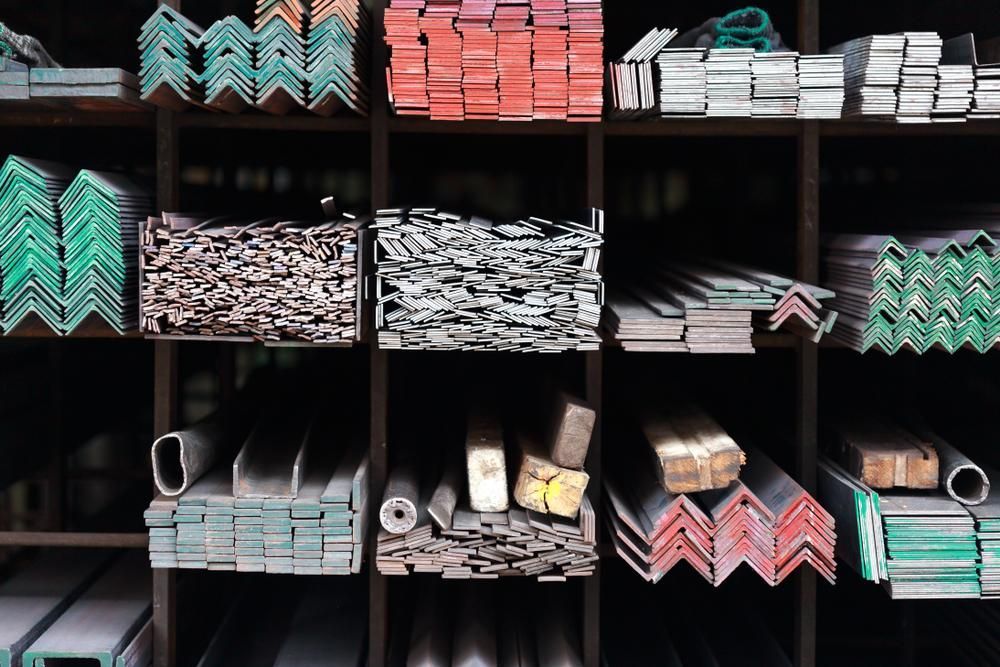 A Shelf Filled with Lots of Different Types of Metal — Howard Hardware and Building Supplies in Howard, QLD