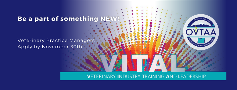 A poster for vital veterinary industry training and leadership