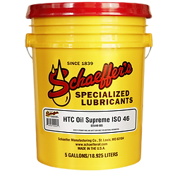 A yellow bucket of schaeffer 's specialized lubricants