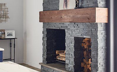 Stone fire place