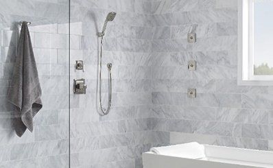 bathroom interior bath wooden shelf