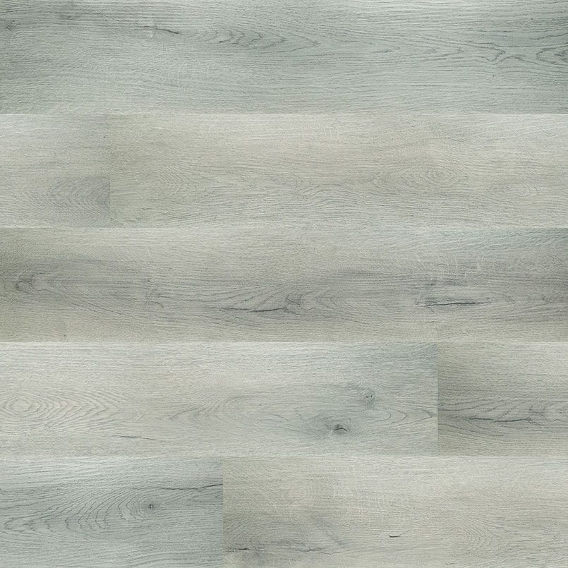 Light gray wood-look flooring, planks arranged horizontally with visible wood grain detail.