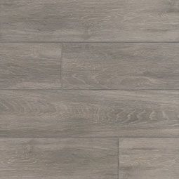 Gray wood flooring with visible grain detail.
