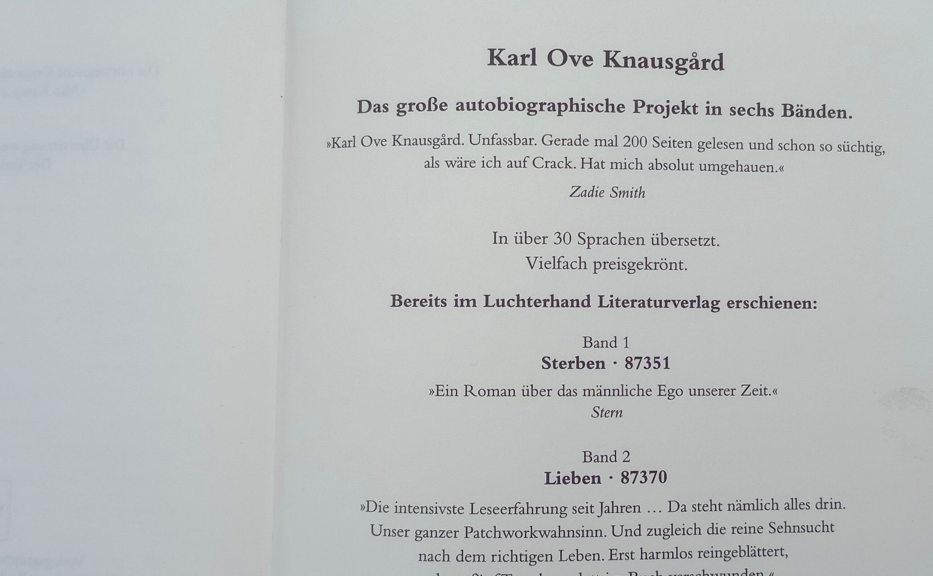 Karl Ove Knausgård: Min kamp
