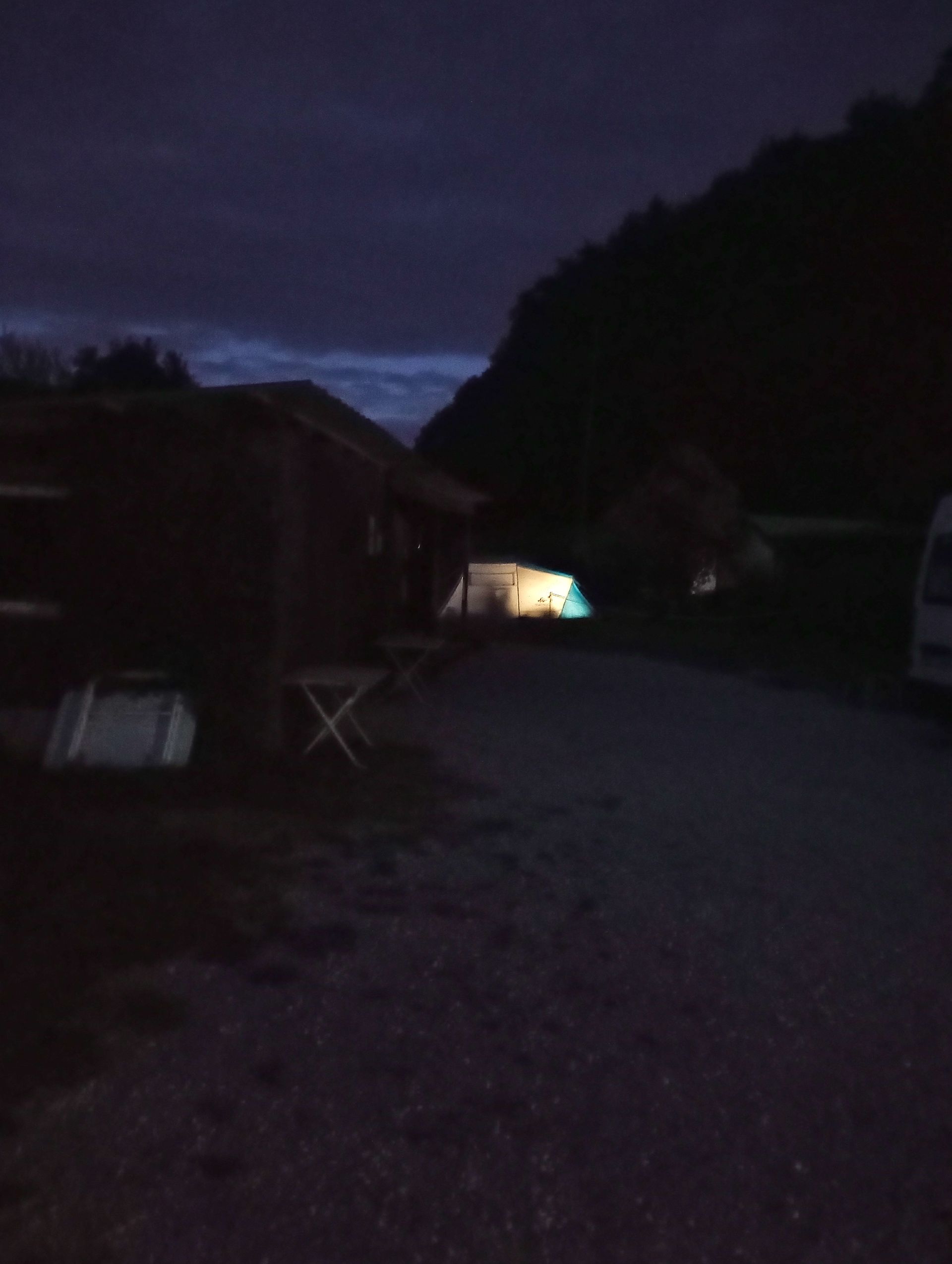 Oma-Eichler-Zeltplatz bei Nacht