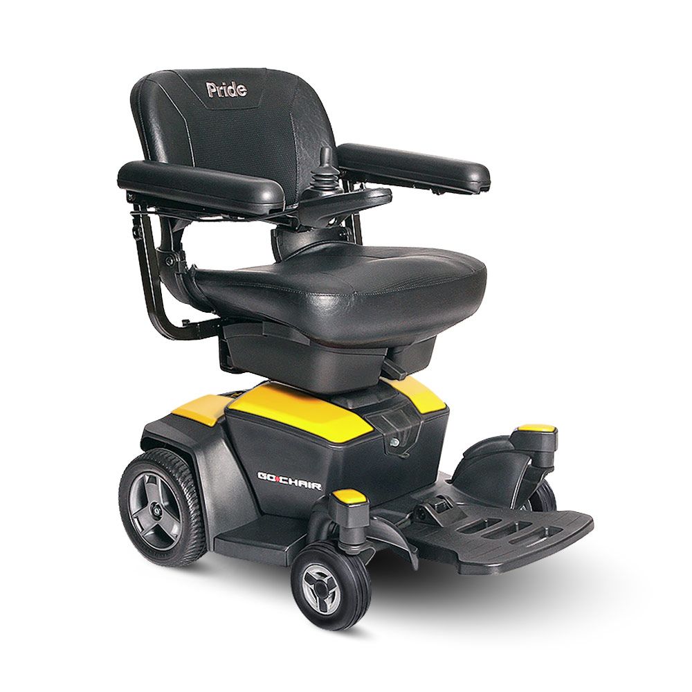 Power Wheelchair in Citrine Yellow