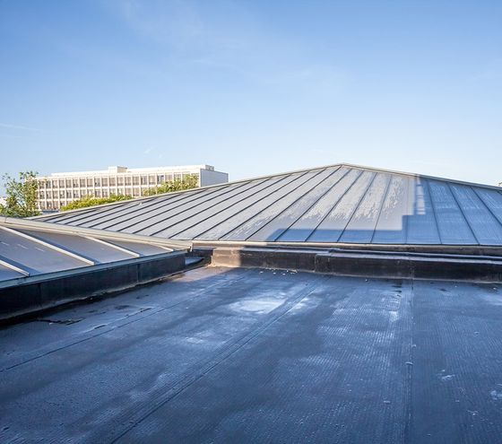 Flat Roof on High Building — Springfield, IL — Sunley Roofing