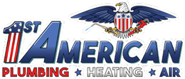 Logo: American flag-themed 