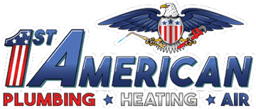 Logo: American flag-themed 