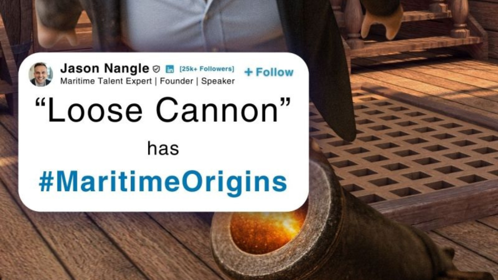Jason Nangle - The origins of the phrase Loose Cannon