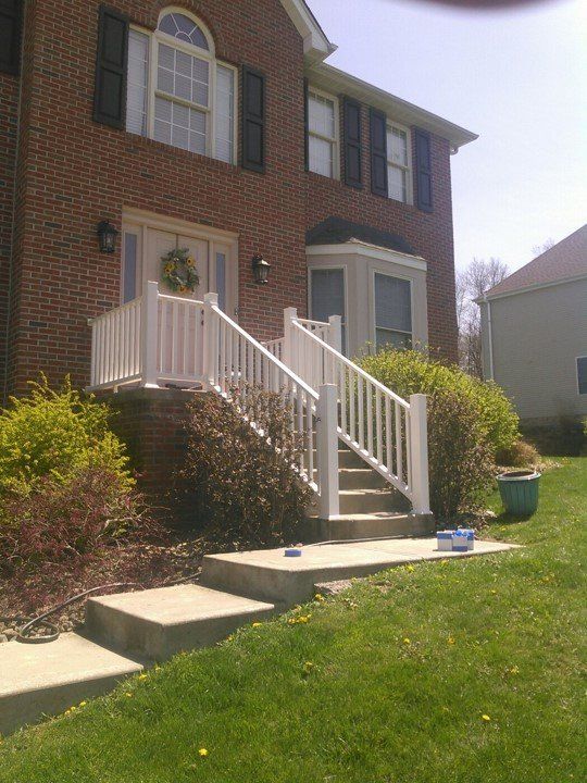 Hand Rail — House With White Hand Rail in Slippery Rock, PA