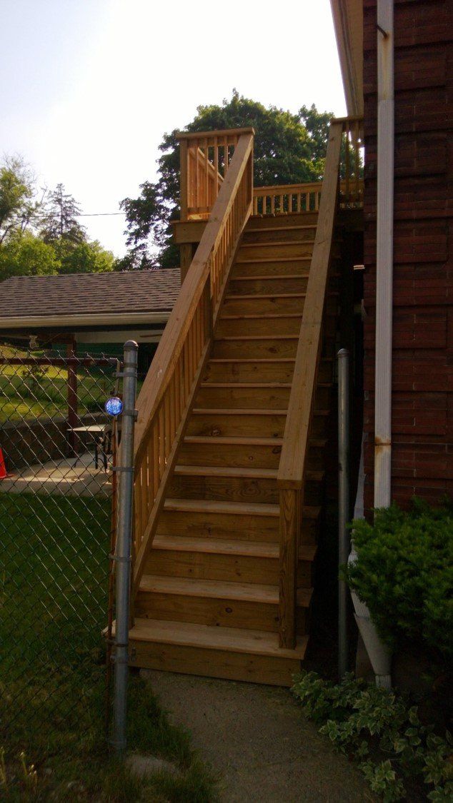 Stairs — Wood Stairway in Slippery Rock, PA