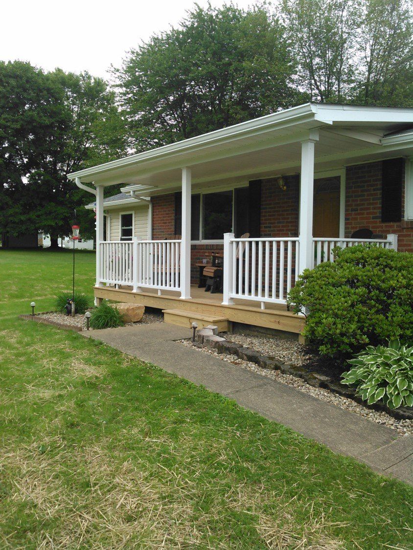 Porch — House With White Porch Decking in Slippery Rock, PA