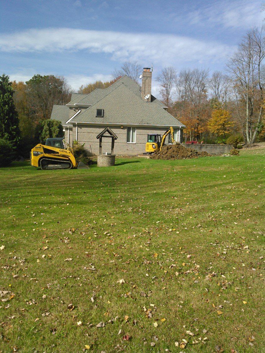Lawn Excavating — Wide Lawn Starting To Excavate in Slippery Rock, PA