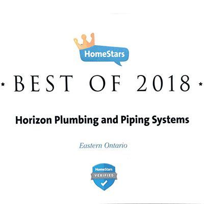 Homestars best of 2018 horizon plumbing and piping systems eastern ontario