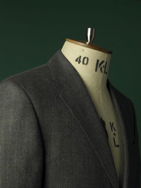 completed tailored suit jacket in grey check 2