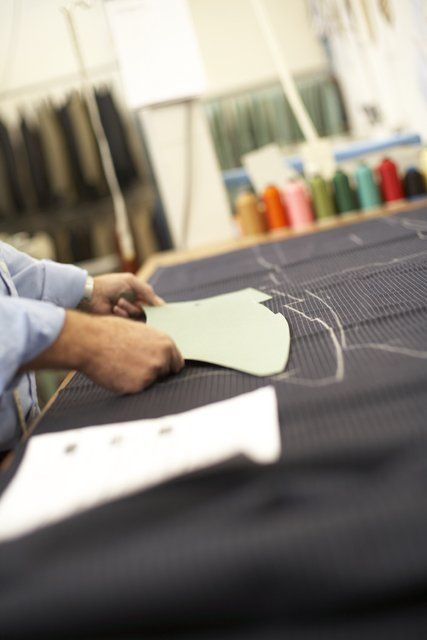 Marking fabric from second pattern for tailored suit 2