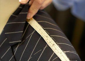 Suit jacket shoulder measurement