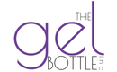 Logo reading “the gel bottle inc” in purple and gray text on a white background
