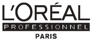 L'Oréal Professionnel Paris logo in black and white with stylized text and red accent on the é