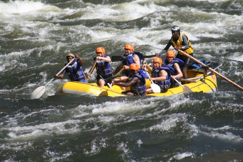 MG ZIm white water rafting