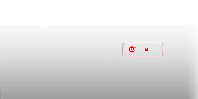 A white screen with a red-outlined box, displaying a symbol and 