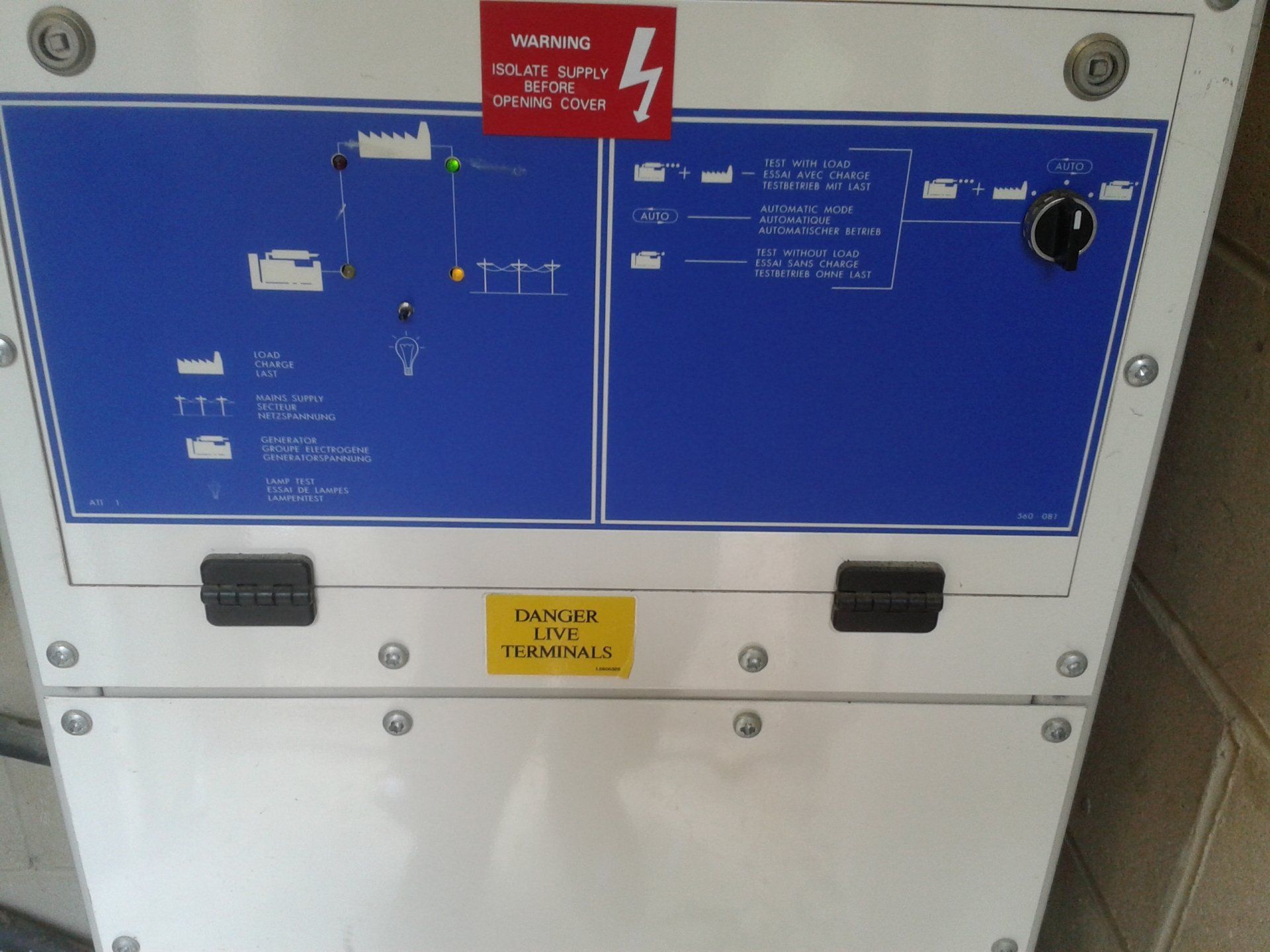 Generator switch over