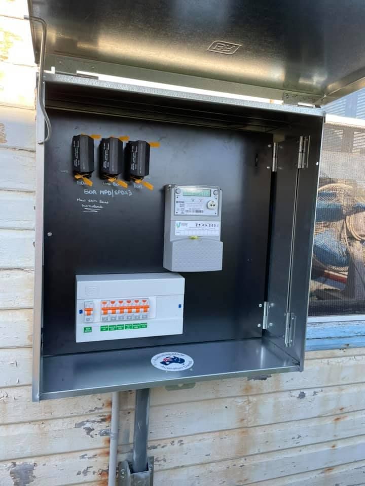 Electric Distribution Board Consumer Unit With Fuse Box — PRO Solar & Electrical In Port Stephens, NSW