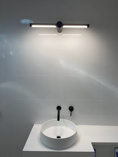 The New Bathroom Light Installed By Electrician — PRO Solar & Electrical In Maitland, NSW