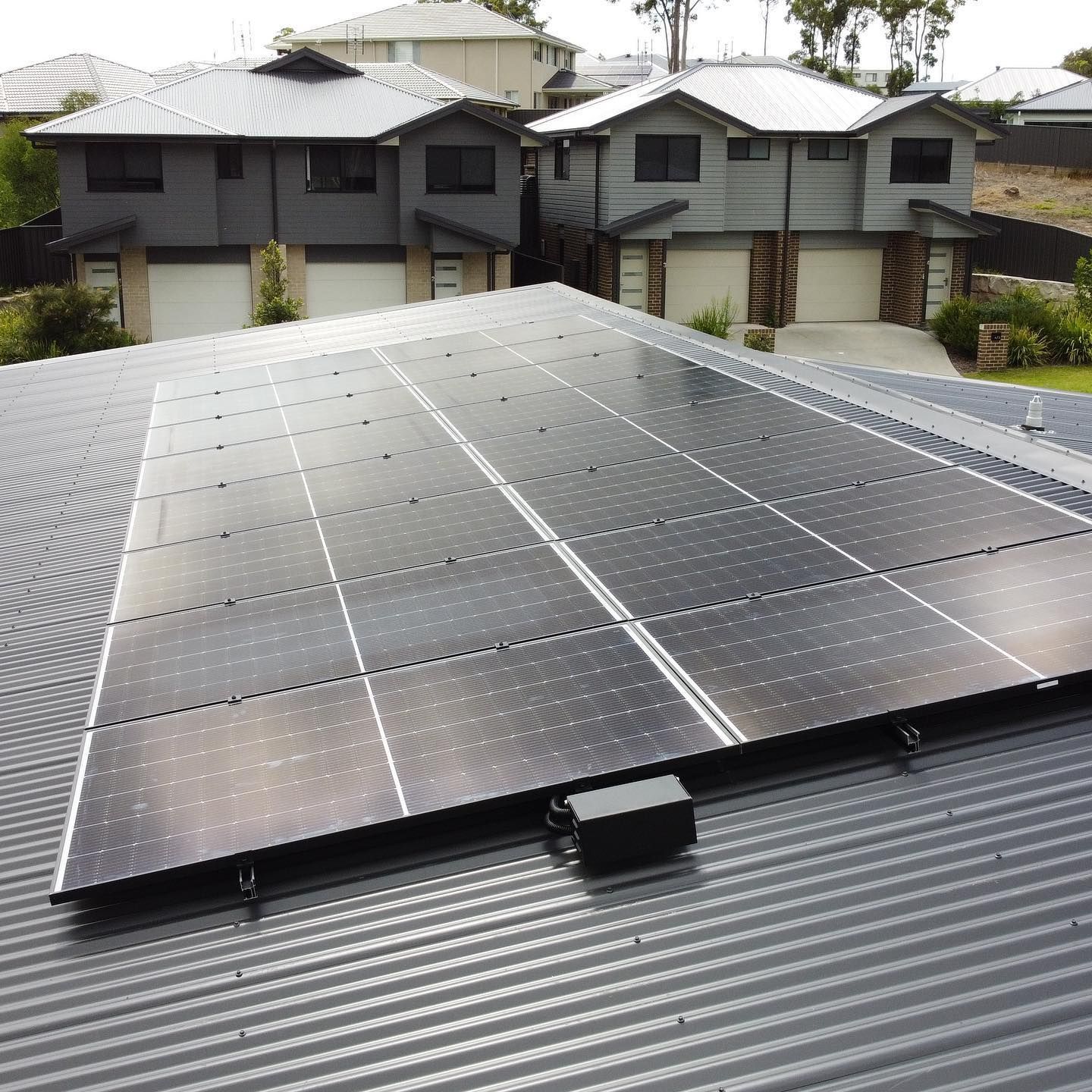 Solar Panel Installed On The Roof — Electricians in Newcastle NSW