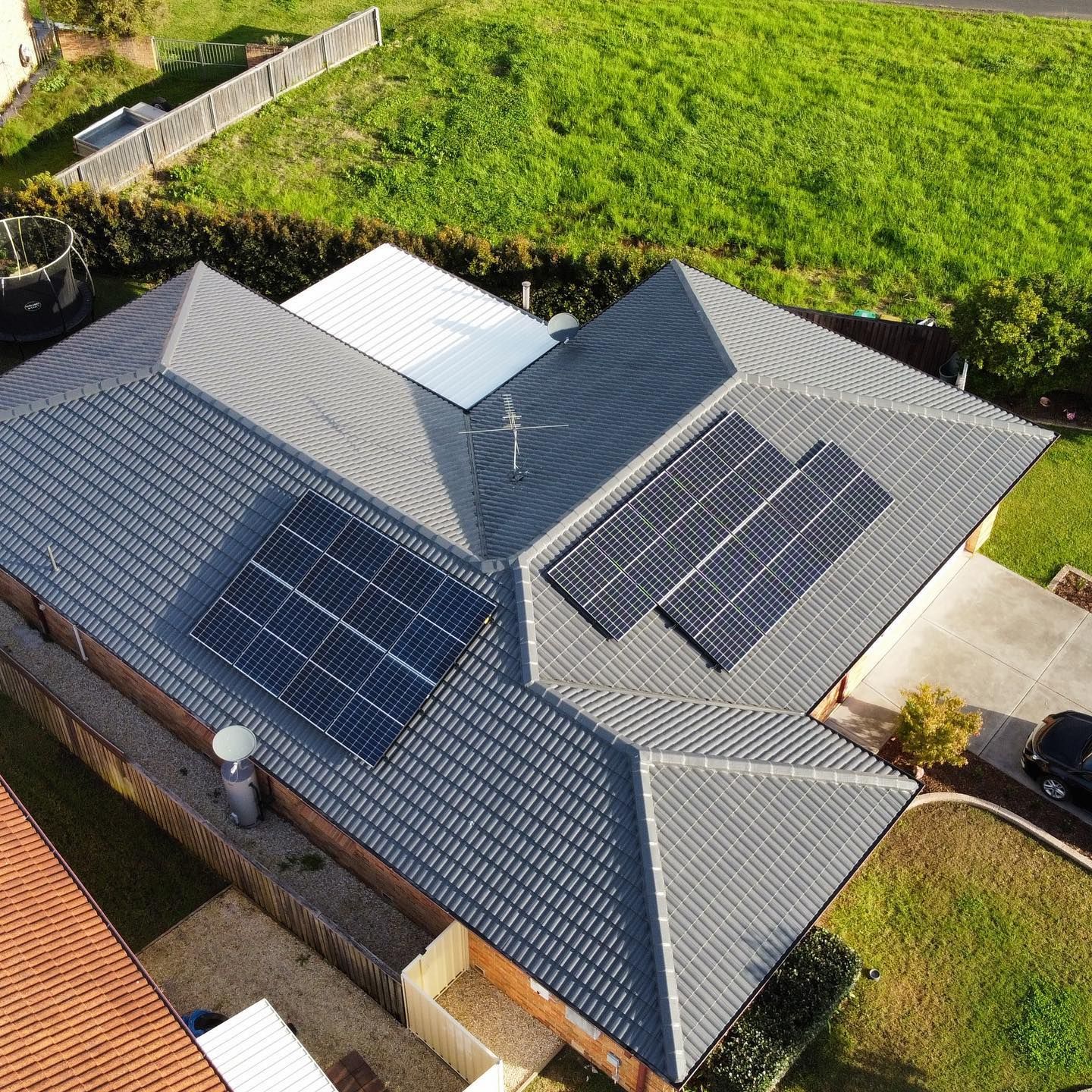 Solar Panel - Cleaning, Before And After — PRO Solar & Electrical In Maitland, NSW