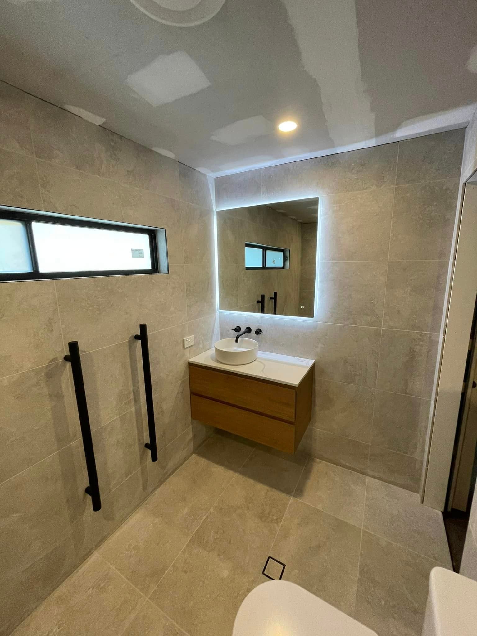 Electrical Work Done In The Bathroom — PRO Solar & Electrical In Newcastle, NSW