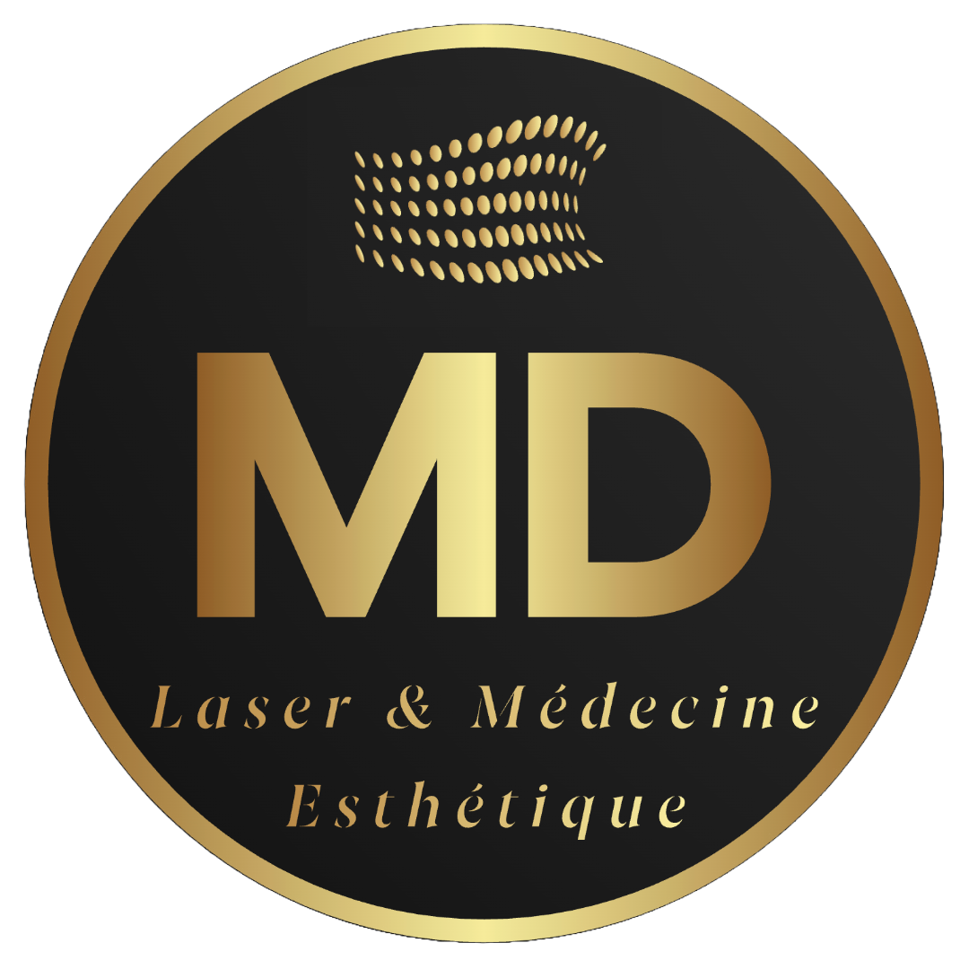 Logo für MD Laser & Médecine Esthétique in Zusammenarbeit mit ENDLICH OHNE Tattooentfernung.