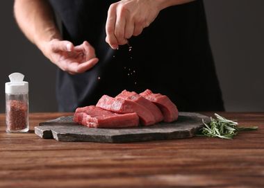 preparing the meat
